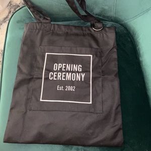 Opening ceremony tote black